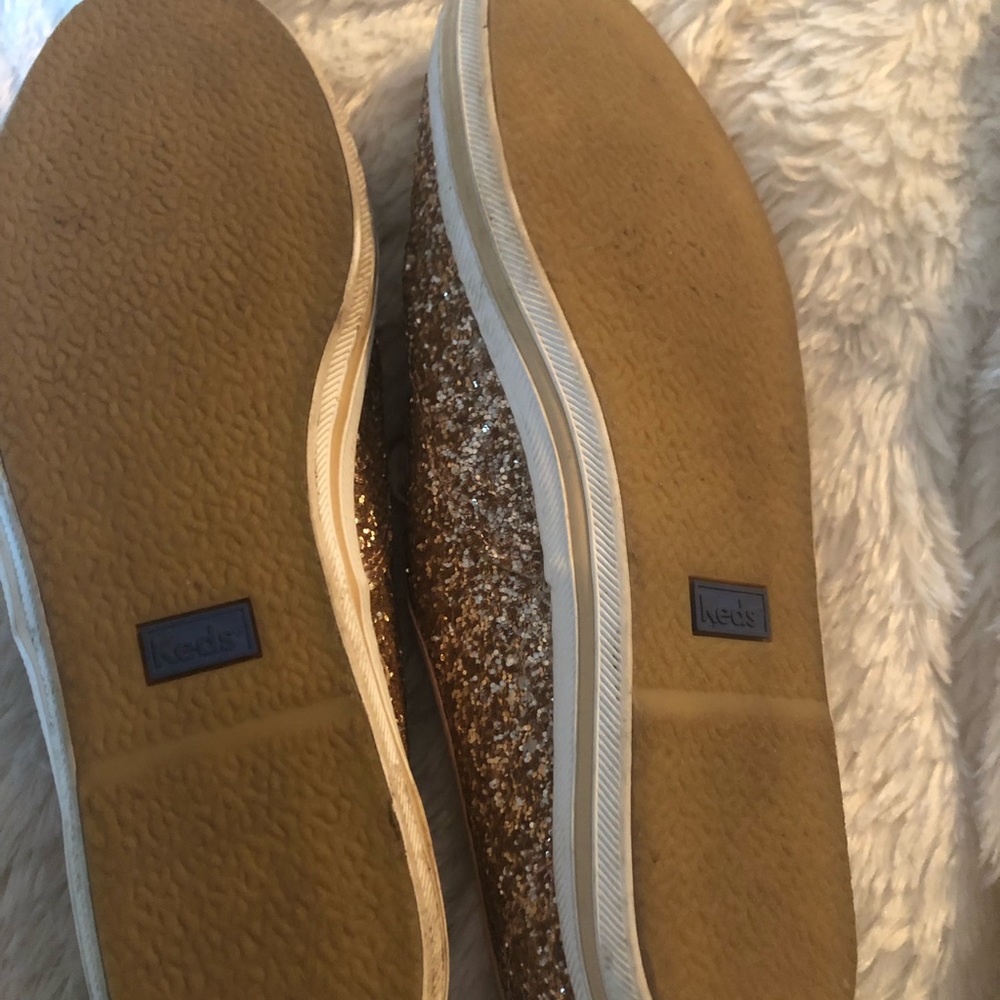 Glitter Rose Gold Kate Spade Keds - Picture 6 of 6